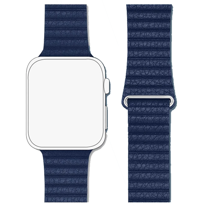 

Robobull 38/40 mm Leather Loop Apple Watch Strap (3770000073, Blue), No color