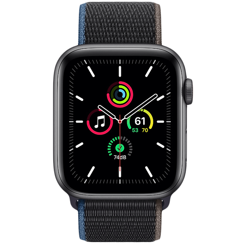 

Apple Watch SE Smartwatch (GPS+Cellular, 44mm) (Heart Rate Monitoring, MYF12HN/A, Space Grey/Charcoal, Sport Loop), No color