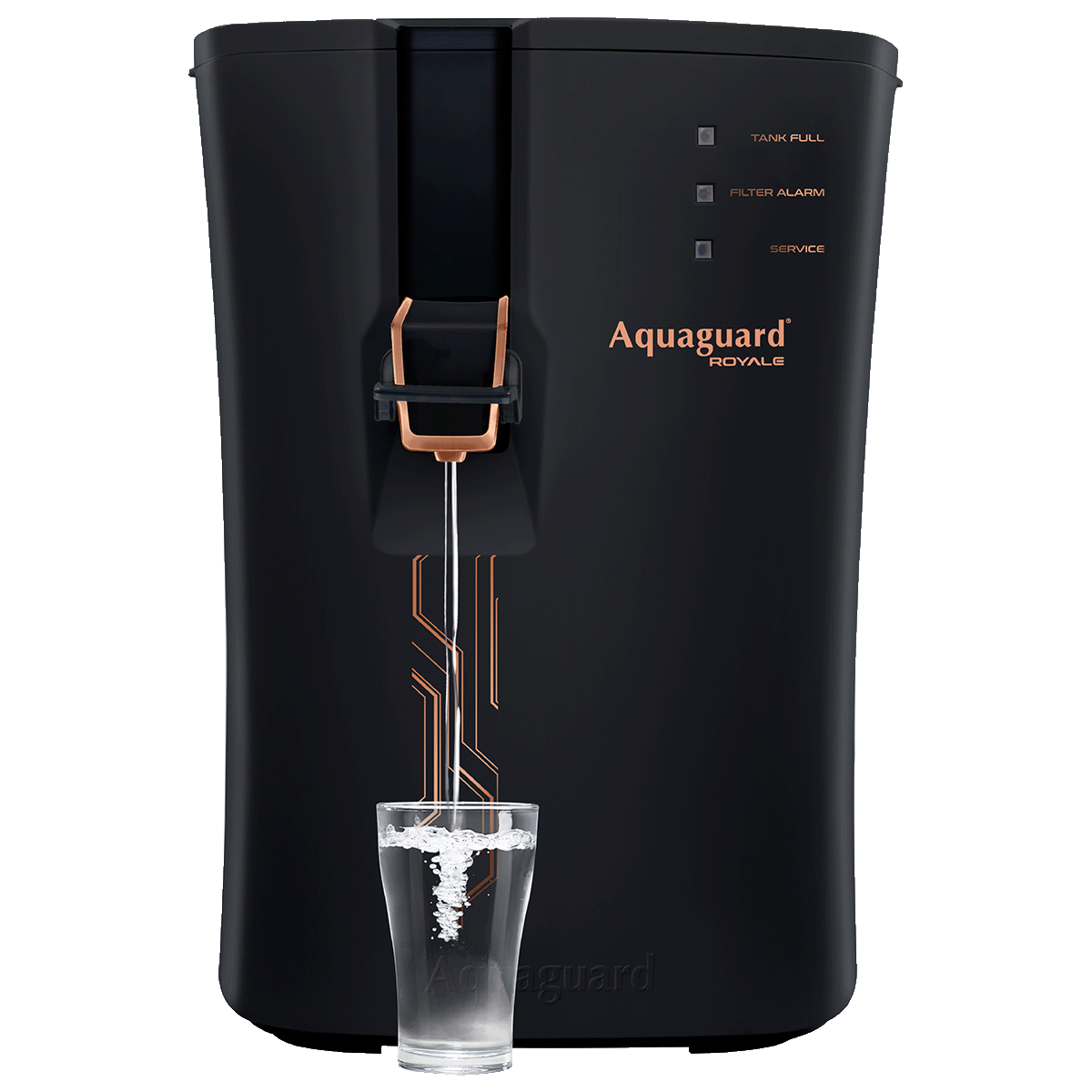 Eureka Forbes Aquaguard Royale RO+UV+MTDS Electrical Water Purifier (Active Copper Technology, Black)_1