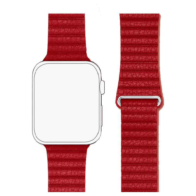 

Robobull 42/44 mm Leather Loop Apple Watch Strap (3770000050, Bold Red), No color