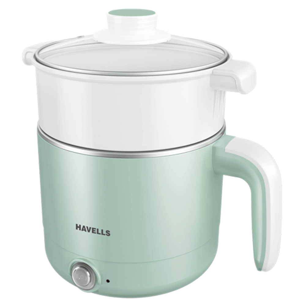 havells - havells Capture 1.2 Litres 650 Watts Electric Kettle (Non Detachable Base, GHBKTAWB065, Light Green)