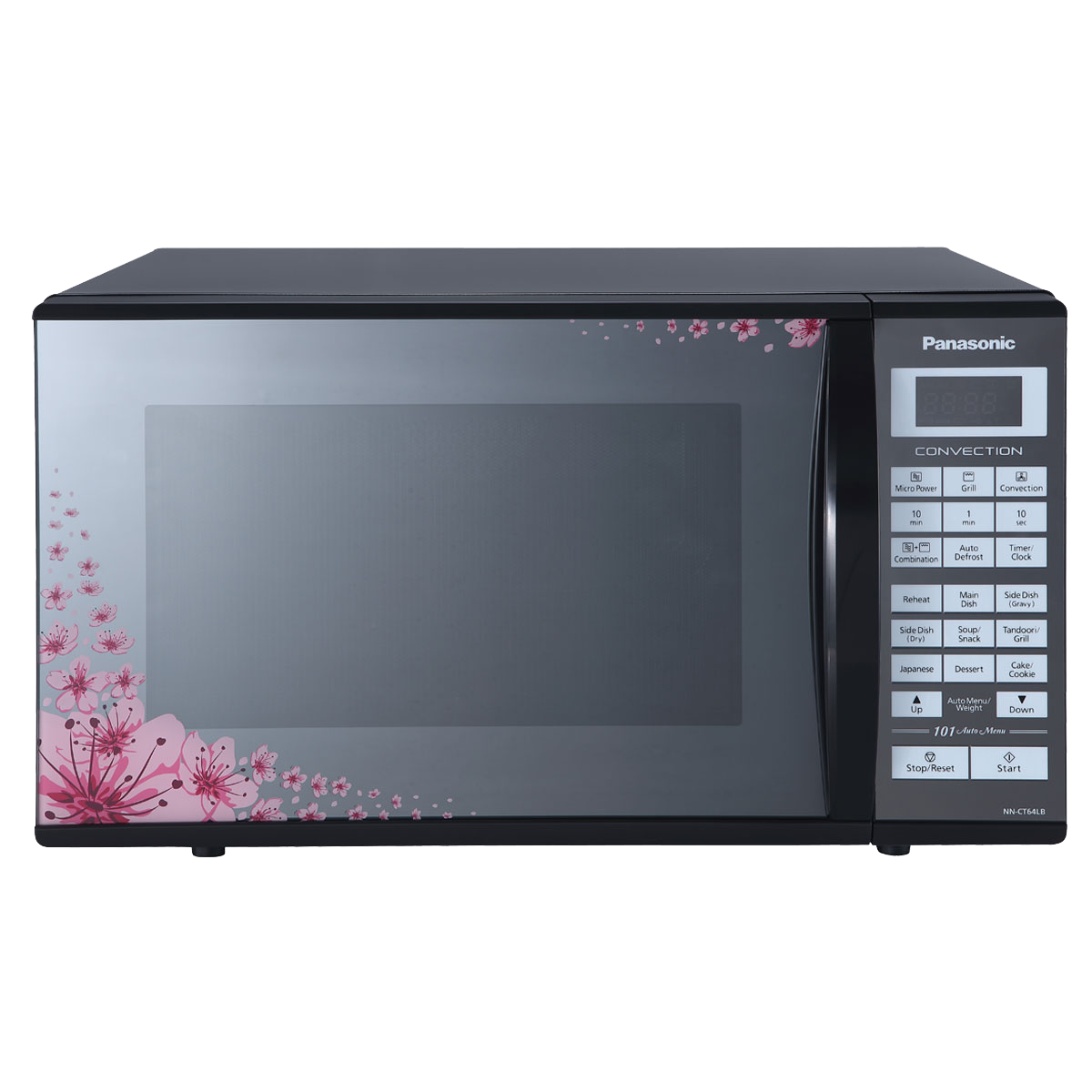 panasonic - panasonic 27 Litres Convection Microwave Oven (Floral Mirror Finish, NN-CT64LBFDG, Floral Mirror Finish)