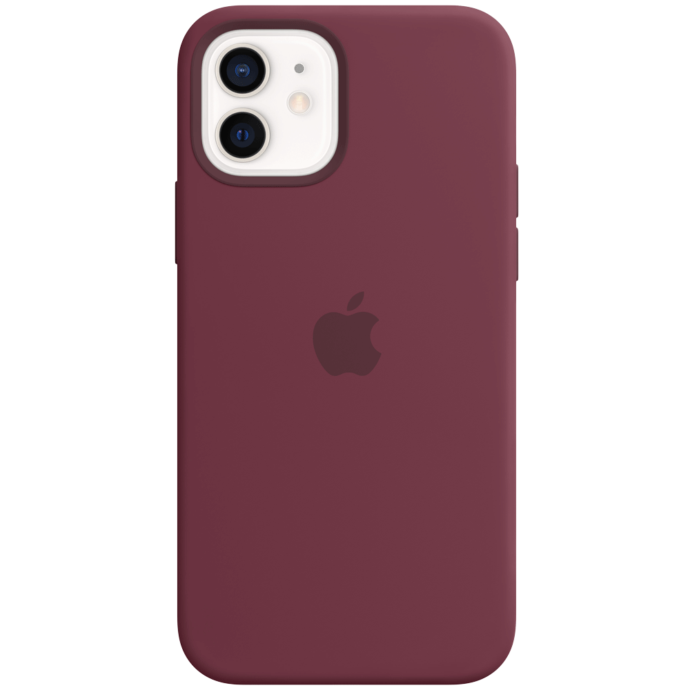 

Apple Silicone Back Case For iPhone 12 Mini (Magsafe Charging Accessibility, MHKQ3ZM/A, Plum), No color