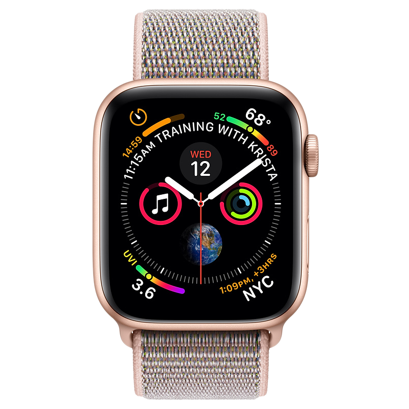 Apple Watch Series 4 Gps Cellular 4 0 Cm Gold Aluminum Case With Pink Sand Sport Loop Price Specifications Features
