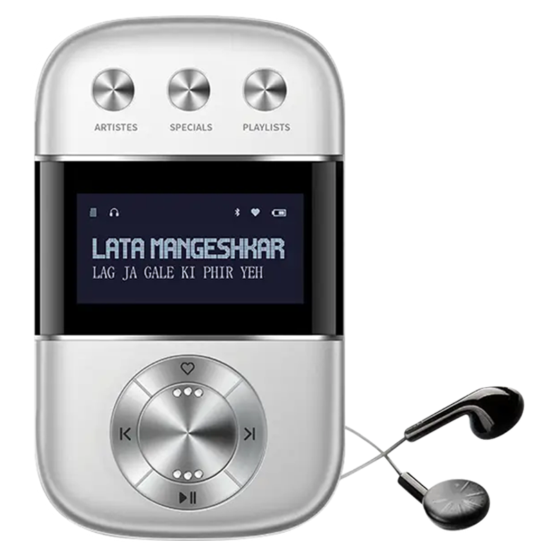 

Saregama Carvaan Go Digital Audio Player (GO0001, Silver), No color