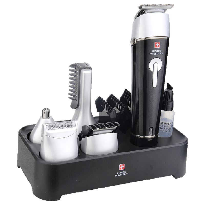 

Swiss Military 5-in-1 Grooming Kit (SHV-5, Black), No color