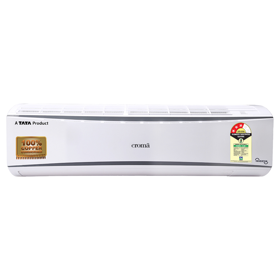 

Croma 1.5 Ton 3 Star Inverter Split AC (CRAC7702, Copper Condenser, White), No color