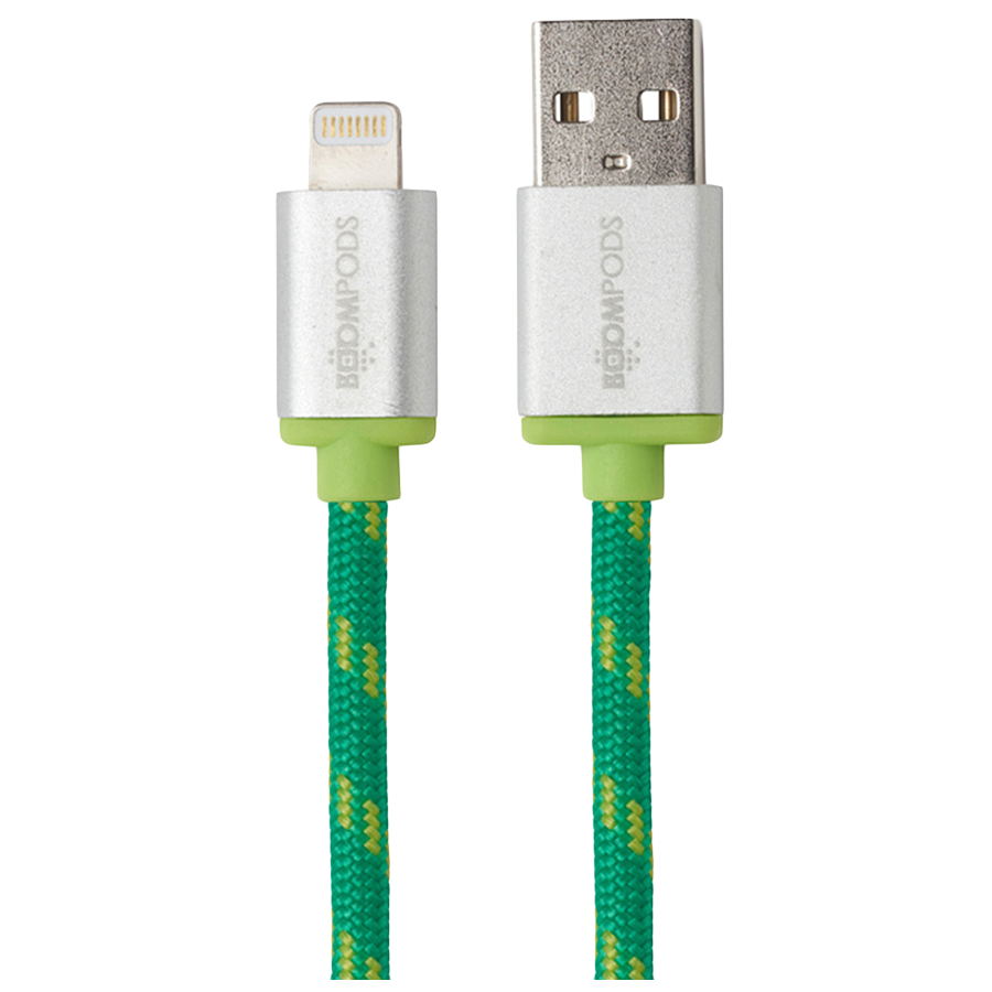 

Boompods Retro Armour 200 cm USB (Type-A) to Lightning Cable (BP-RC2M-ORG, Green), No color