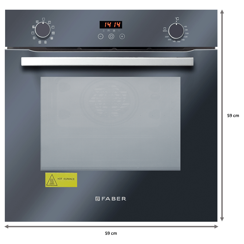 Faber 80 Litres Built-In Oven (10 Cooking Functions, FBIO 80L 10F GLM, Black)_2