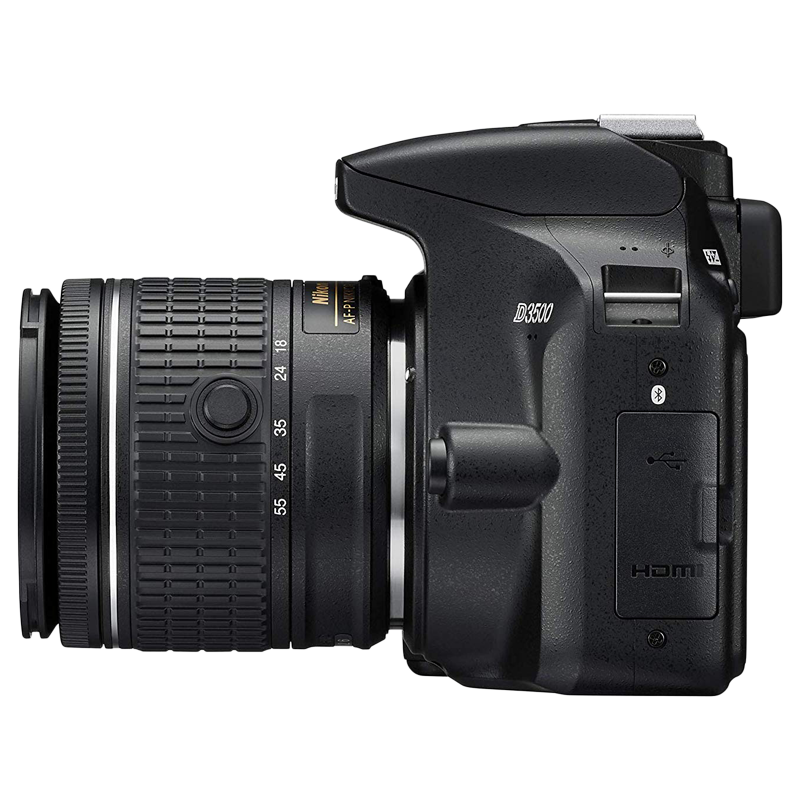 Nikon 24.2 MP DSLR Camera Body with 18 - 55 mm Lens (D3500, Black)_4