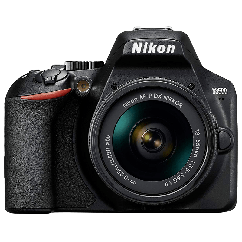 Nikon 24.2 MP DSLR Camera Body with 18 - 55 mm Lens (D3500, Black)_1