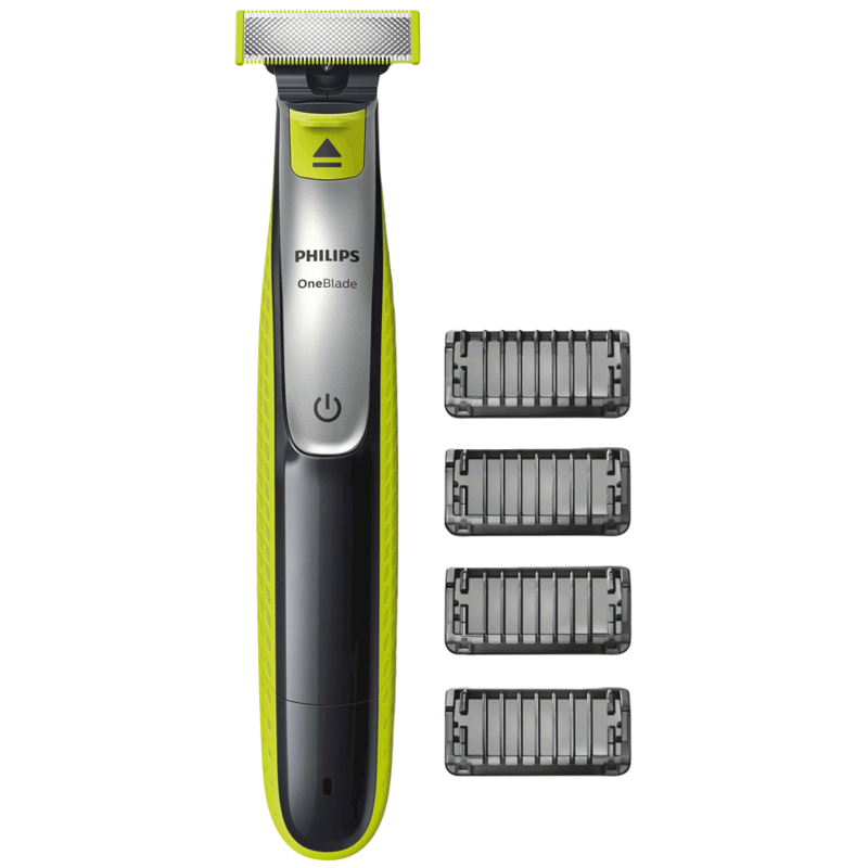 Philips OneBlade Face Cordless Wet & Dry Trimmer & Shaver (60 Min Run Time/4h Charge, QP2532/20, Lime Green/Charcoal Grey)_1