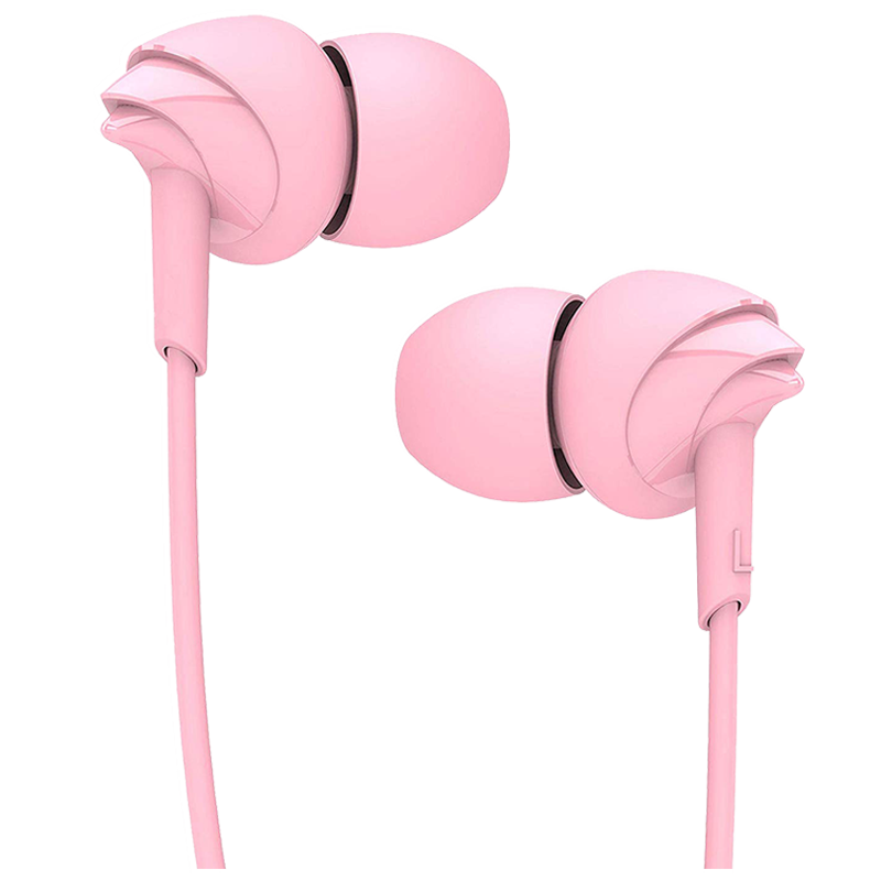 boAt BassHeads 110 In-Ear Wired Earphones with Mic (Pink)_1