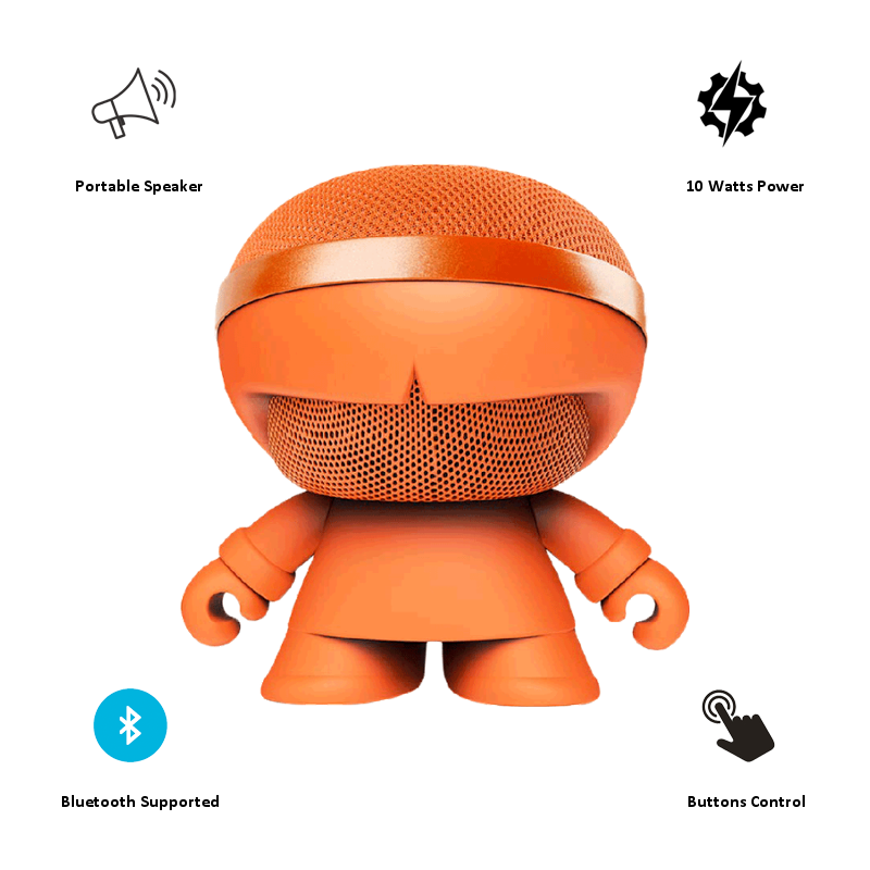 Xoopar Boy Stereo 10W Portable Bluetooth Speaker (XBOY31007.20G, Orange)_3
