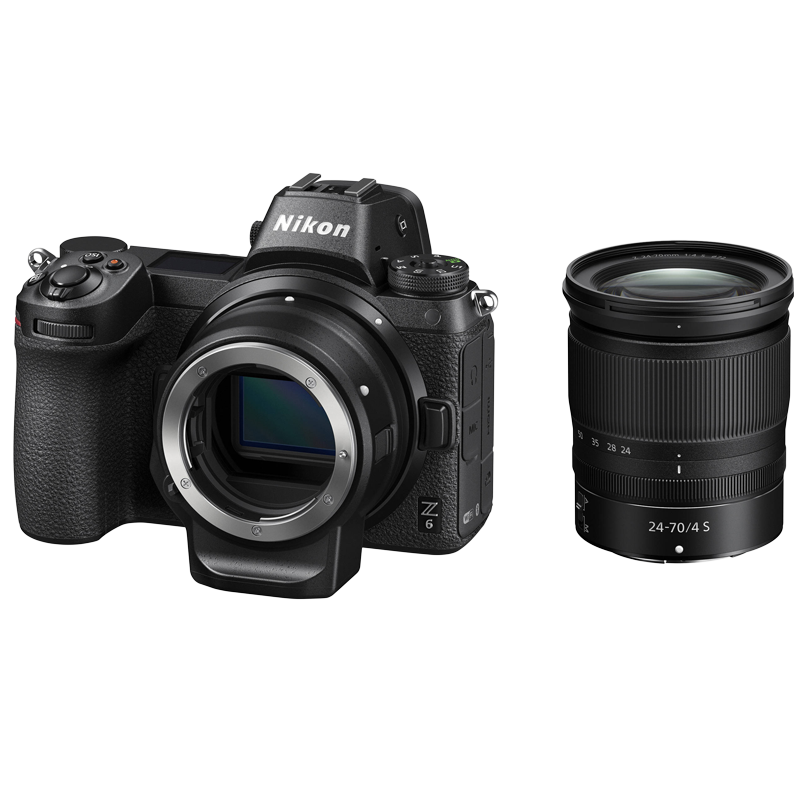 

Nikon Z6 24.5 MP Mirrorless Camera Body with 24 - 70 mm Lens (VOK020VN, Black), No color