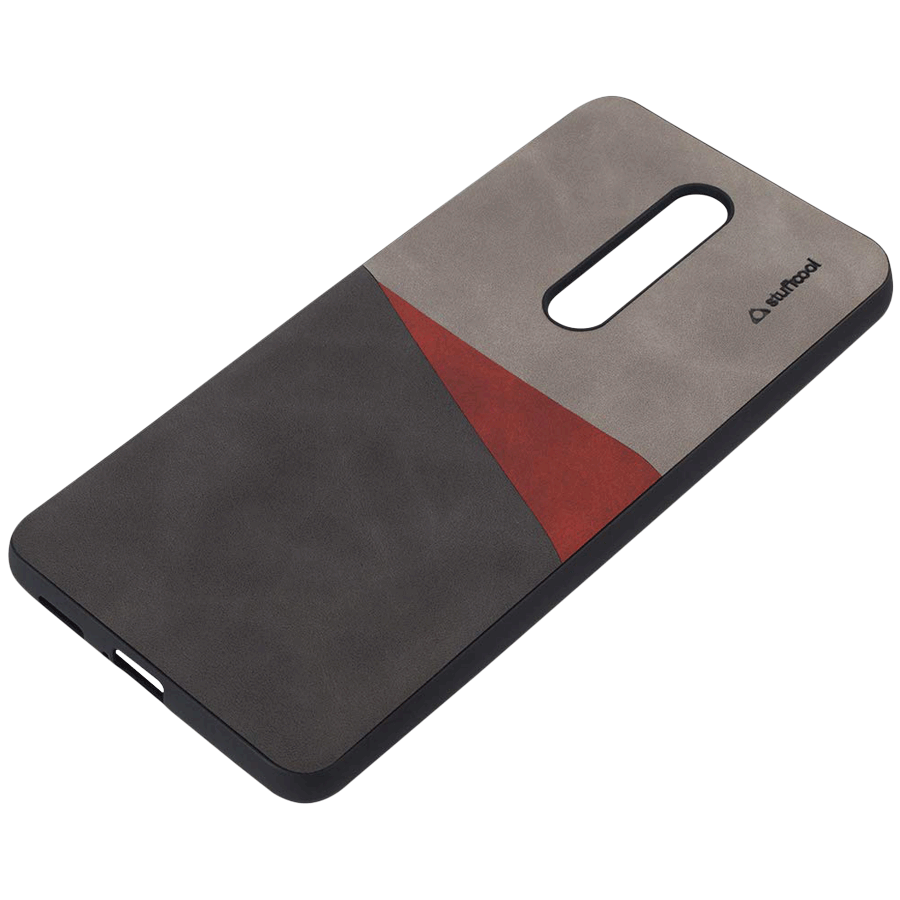 Stuffcool Trio PU Leather Back Case Cover for Xiaomi Redmi K20/K20 Pro (TRIOXRMK20-BLK/GRY, Black/Grey)_3