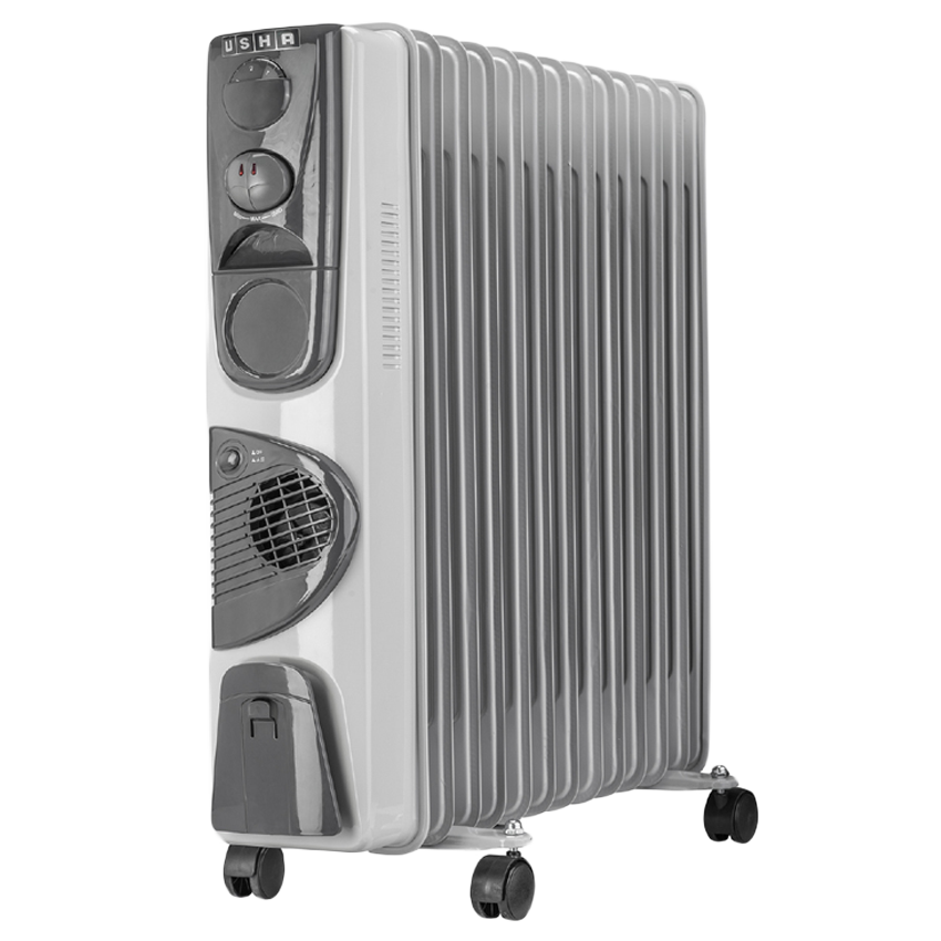 Usha 2900 Watt Oil Filled Room Heater (3211 F PTC Residential, White)_1