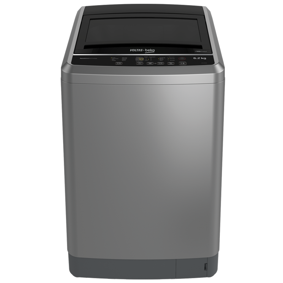 Voltas Beko 6.2 kg Fully Automatic Top Loading Washing Machine (WTL62S, Silver)_1