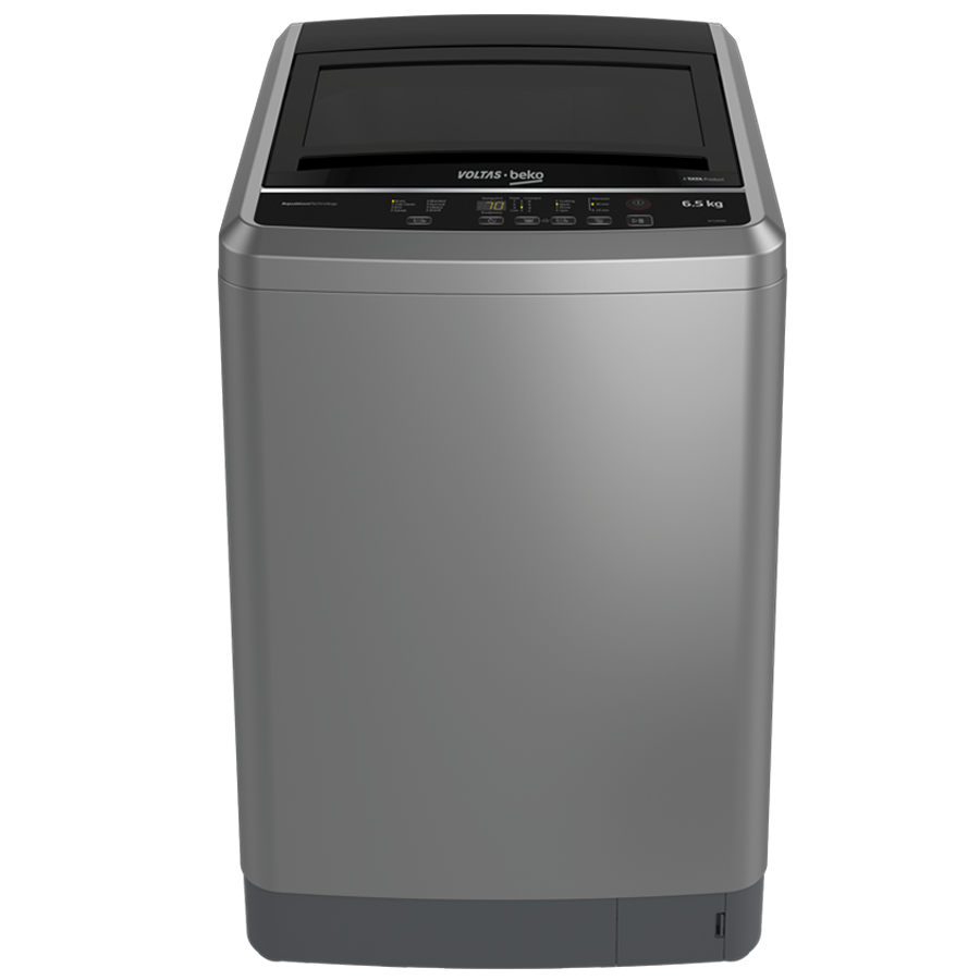 Voltas Beko 6.5 kg Fully Automatic Top Loading Washing Machine (WTL65S, Silver)_1