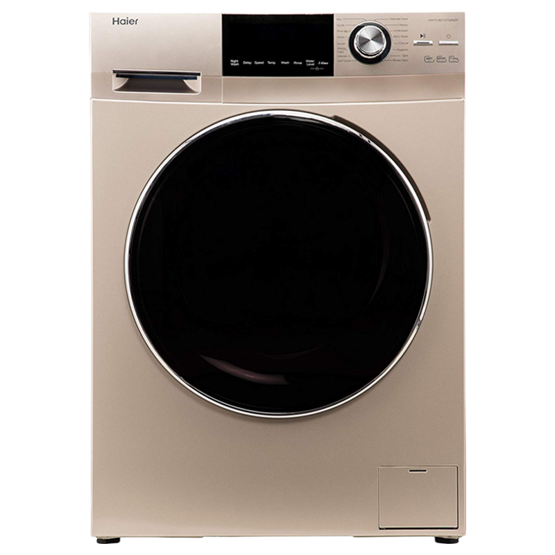 Haier 7.5 kg Fully Automatic Front Loading Washing Machine (HW75-BD12756NZP, Gold)_1