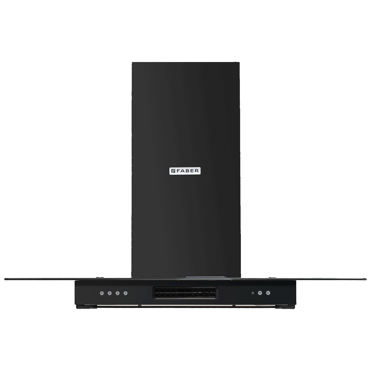 

Faber 3N1 Aerostation Glamour 1095 m³/hr 90cm Wall Mount Chimney (Baffle Filter, 3D FT BK 90, Black), No color