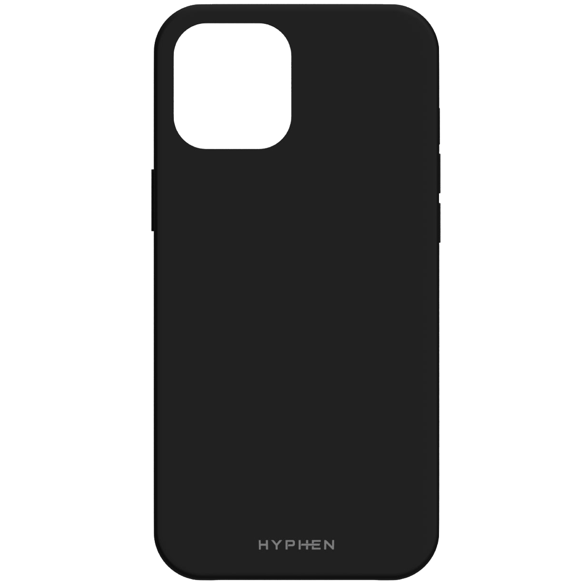 hyphen - hyphen Silicone Back Case For iPhone 12 Mini (Water Resistant, hpC-SXII540138, Black)