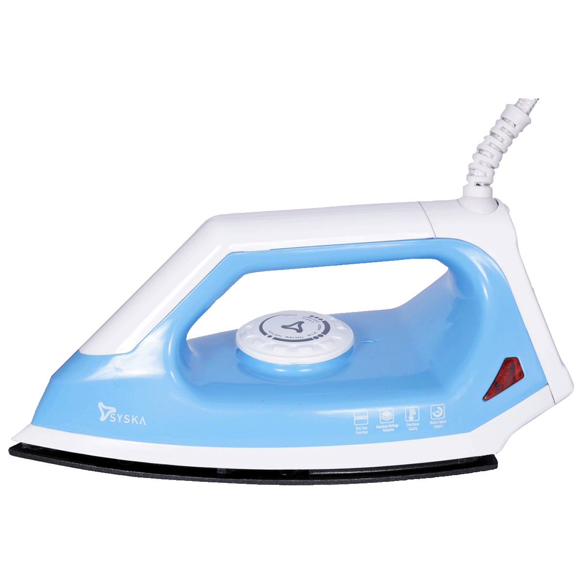 

Syska 1000 Watts Dry Iron (SDI-08, Blue), No color