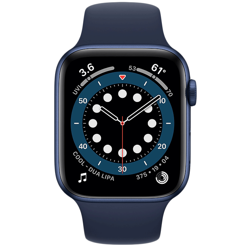 Apple Watch Series 6 Smartwatch (GPS+Cellular, 44mm) (Blood Oxygen Sensor, M09A3HN/A, Blue/Deep Navy, Sport Band)_1