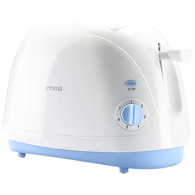 Croma 800 Watt 2 Slice Pop Up Toaster (CRAK6092, White)_1