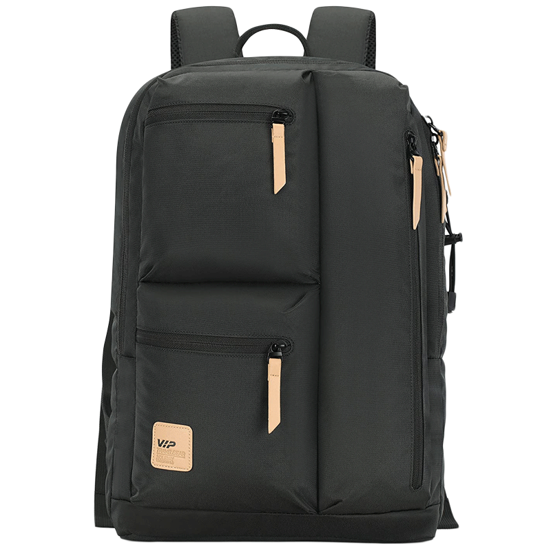 VIP - VIP Trot 02 19 Litres Polyester Casual Backpack (3 Front Pockets, BPTRO02RSN, Rosin)