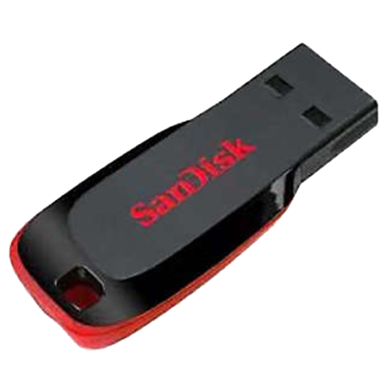 SanDisk - Sandisk Cruzer Blade 64GB USB 2.0 Flash Drive (SDCZ50-064G-B35, Black)