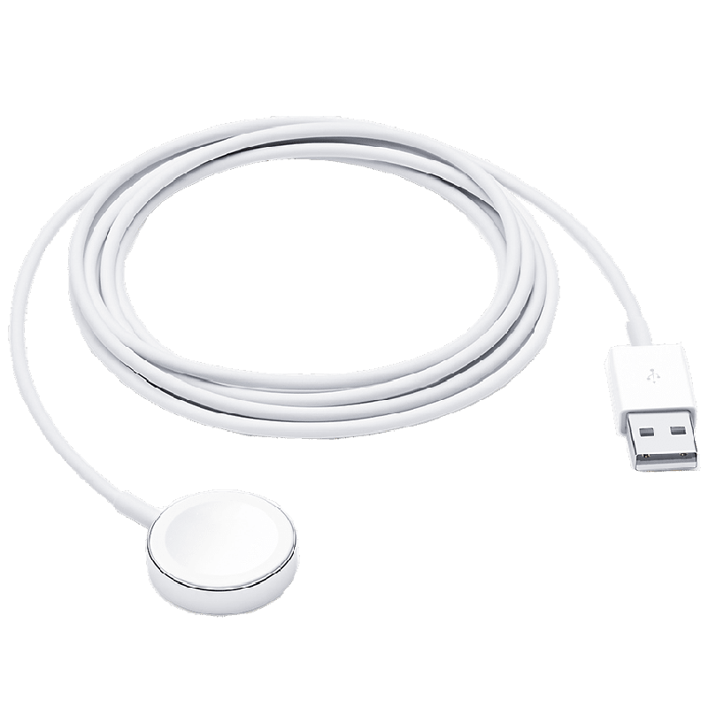 Apple 2 Meter USB (Type-A) USB Cable (For Apple Watch, MX2F2ZM/A, White)_1