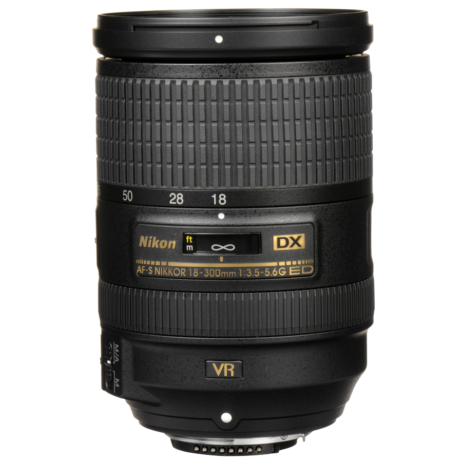 

Nikon Nikkor 18-300 mm F3.5-F5.6G ED VR Lens (Black), No color