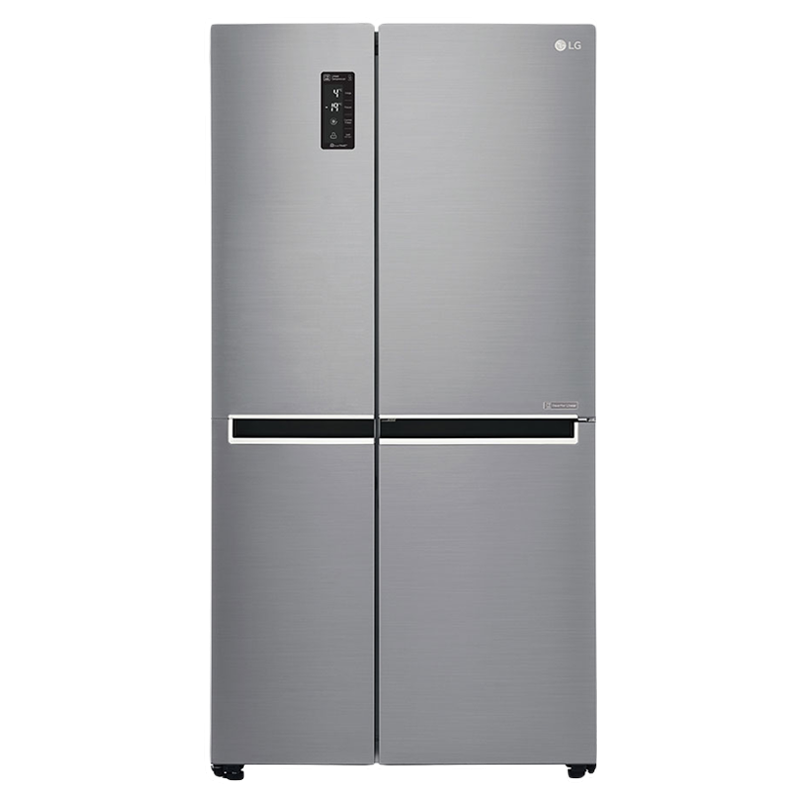 LG - lg 687 Litres Frost Free Inverter Side-by-Side Door Refrigerator (Multi Air Flow, GC-B247SLUV.APZQEBN, Shiney Steel)