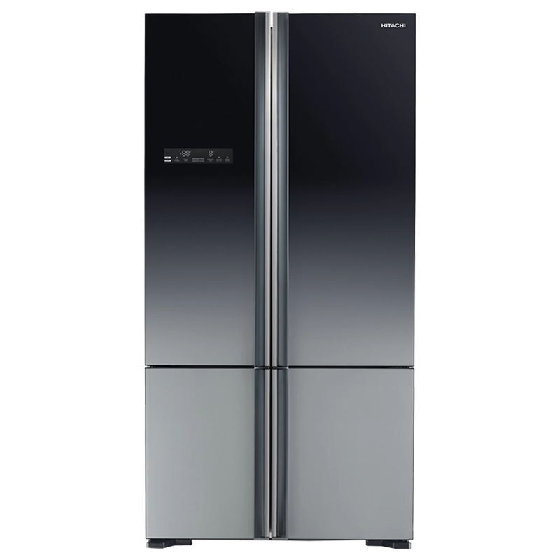 Hitachi 650 Litres Frost Free Inverter French Door Refrigerator (Tank Type Water Dispenser, R-WB730PND5-(XGR), Glass Gradation Grey)_1