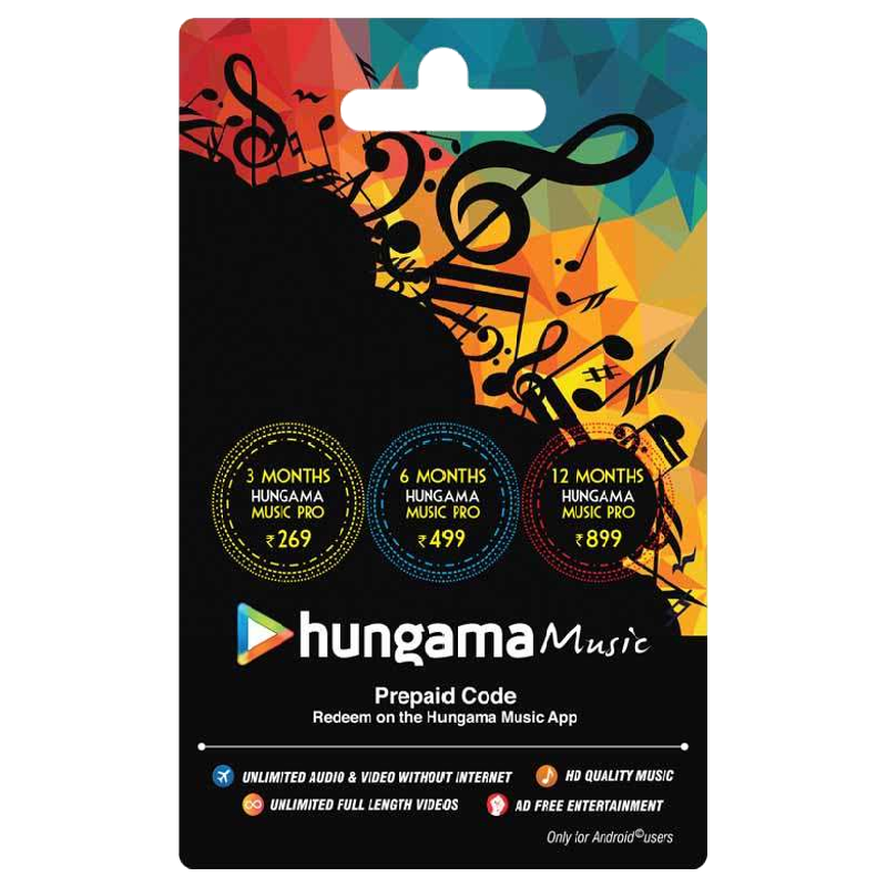 Hungama Music Prepaid Code - INR 269_1
