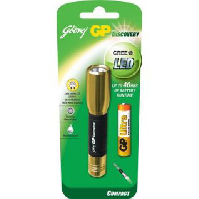 Godrej GP Cree Compact LED Torch (EB3046, Black/Gold)_1