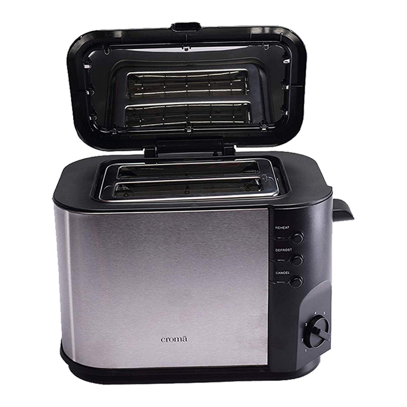 Croma 800 Watt 2 Slice Toaster (CRK4174, Black)_1