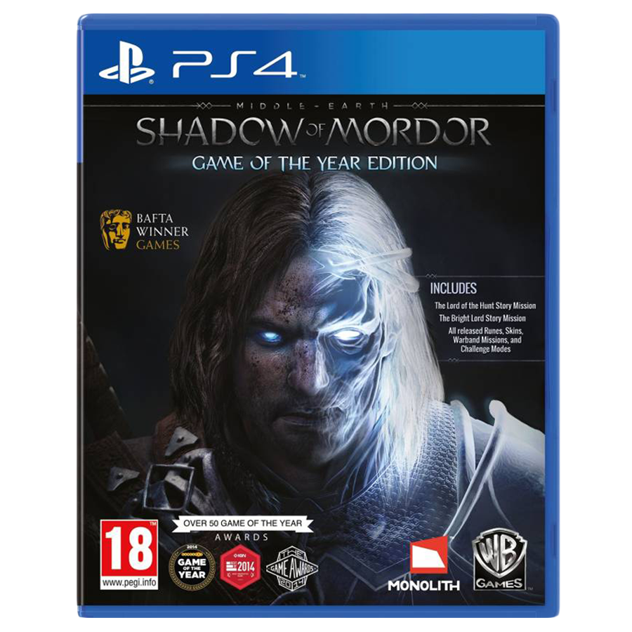 PS4 Game (Shadow of Mordor - Game of The Year Edition)