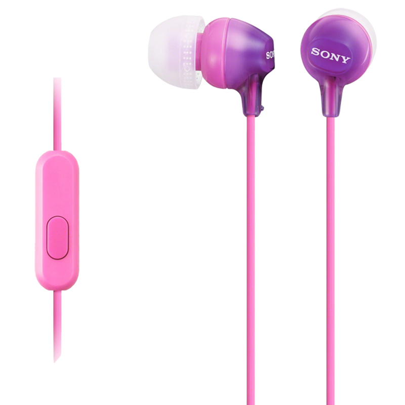 Sony MDR-EX15AP In-Ear Wired Earphones with Mic (Violet)_1