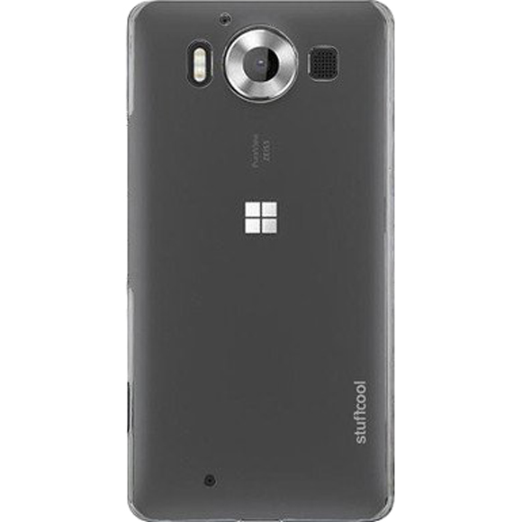 Stuffcool Clair Plastic Hard Back Case Cover for Nokia Lumia 950 (CLMS950-CLR, Transparent)_1