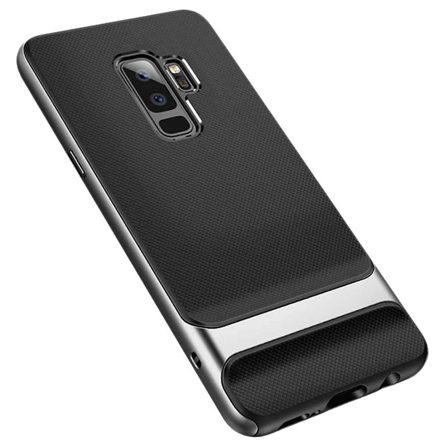 

Rock Back Case Cover for Samsung Galaxy S9 (SS9MR-BK/GRY, Black), No color