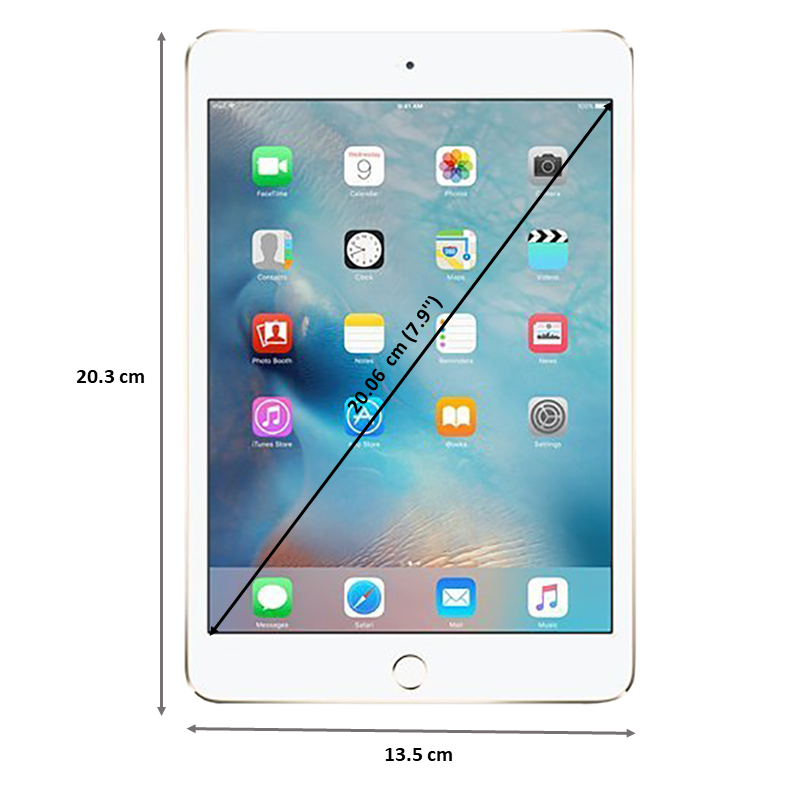 

Apple iPad Mini 4 Wi-Fi + Cellular 20.07 cm (7.9 inch), Gold, 16GB/2GB, No color