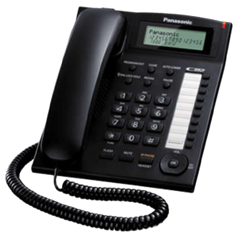 Panasonic Corded Phone (KX-TS880, Black)_1