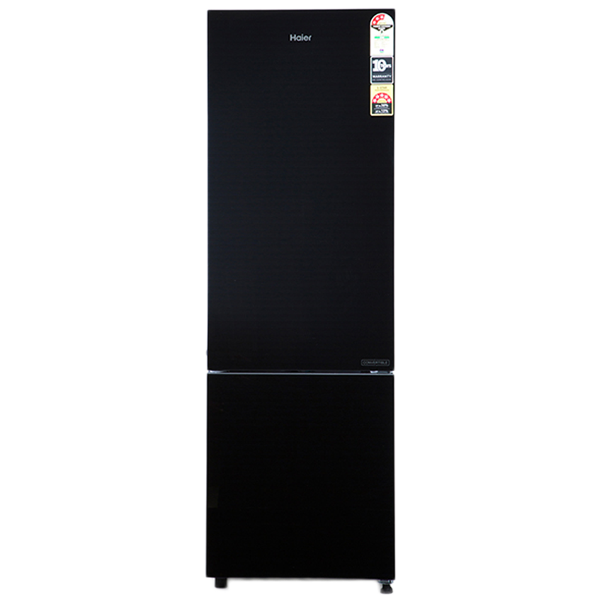 Haier 256 L 3 Star Frost Free Double Door Bottom Mount Refrigerator Hrb 2763ckg E Black Price Specifications Features