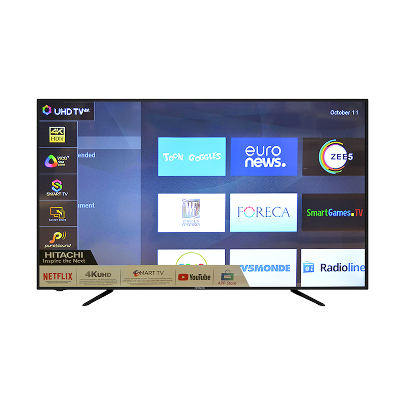 Hitachi 139.70 cm (55 inch) 4k Ultra HD LED Smart TV (Black, LD55SYS04U-CIW)_1