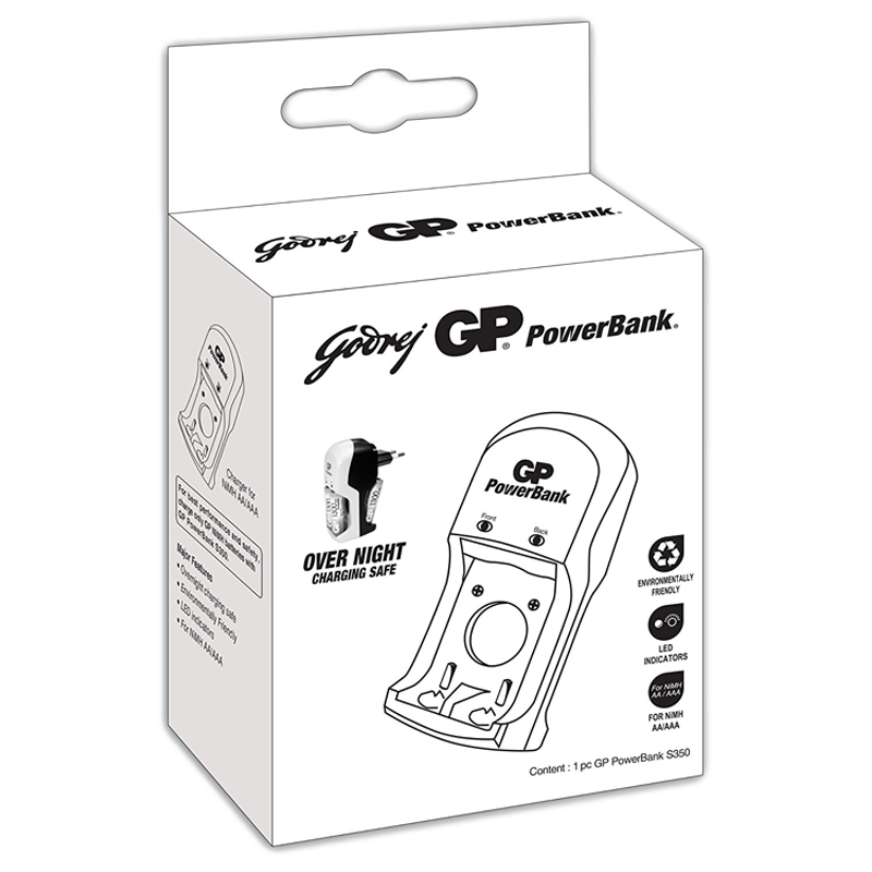

Godrej GP Power Bank Rechargeable Battery Charger (069T2C01, White), No color