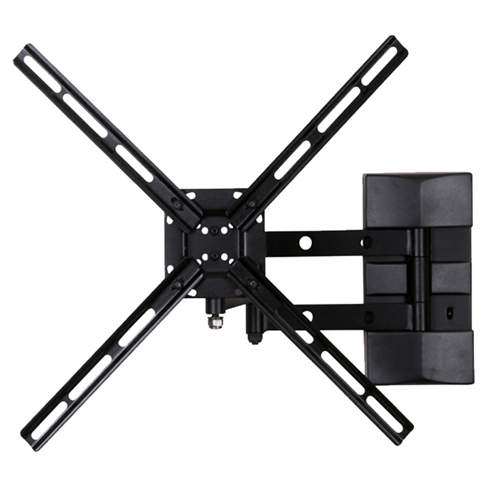 RD Plast 55 inch Double Arm Wall Mount TV Stand (RW 9823-1, Black)
