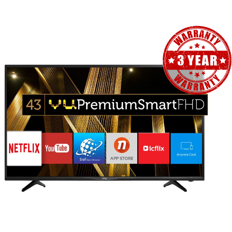 Vu 109 cm (43 inch) Full HD LED Smart TV (43D6575, Black)_1