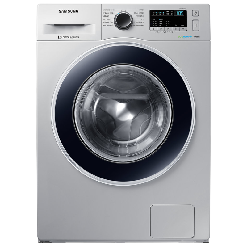 Samsung 7 kg Fully automatic Front Loading Washing Machine (WW70J4243JS/TL, Silver)_1